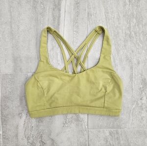 Lululemon Free To Be Serene Bra Yellow Size 6